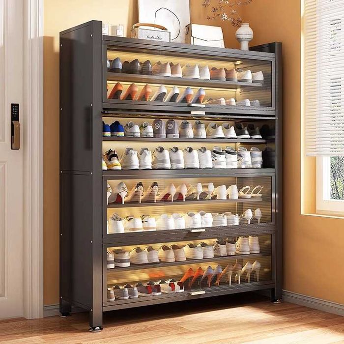 7. Oyoq kiyim uchun metall devor javoni | Настенный металлический шкаф