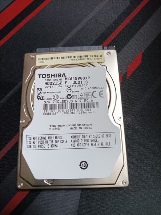 HDD 2.5 640Gb в отличном состоянии