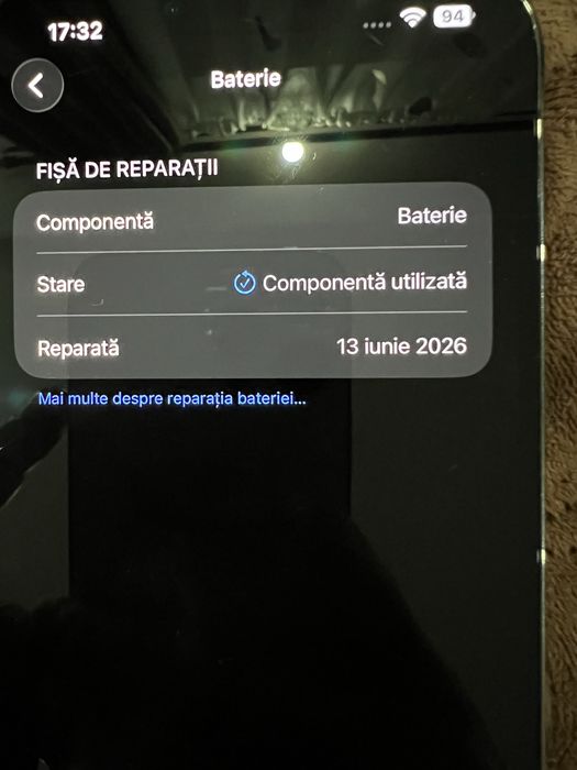 Iphone 13 Pro max 256 GB baterie 100% originală