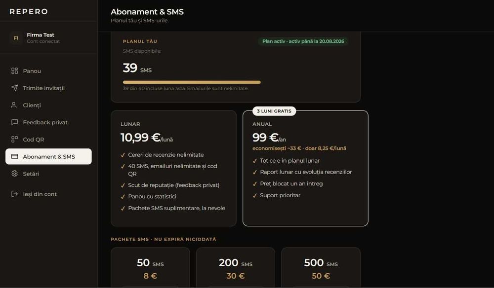 Aplicație recenzii Google pentru firme, SaaS complet, afacere online la cheie