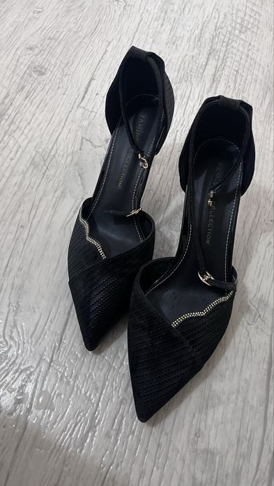 Каблук черный на шпильке