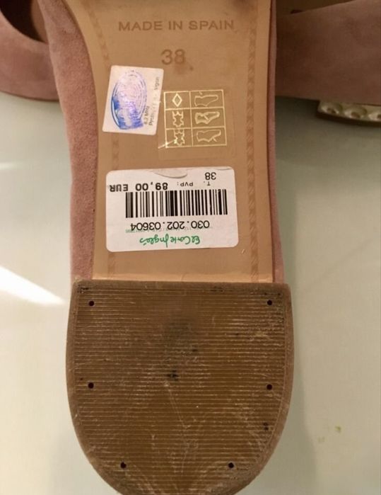 Замшевые балетки Испания 37,5
