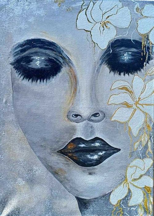 Portret femeie tablou pentru salon sau magazin