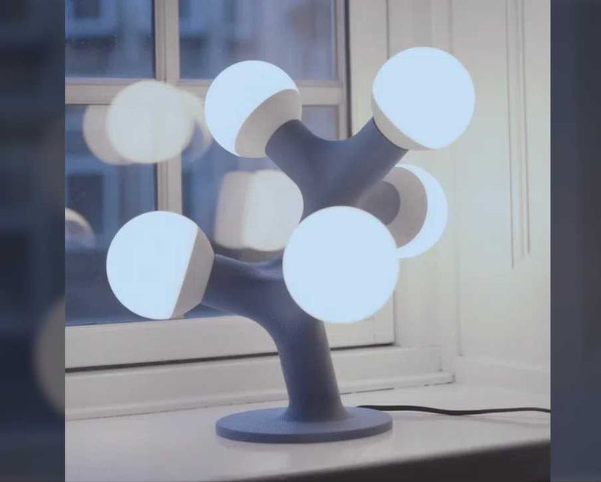 Настольные светильники "Молекула" — наука в свете стиля