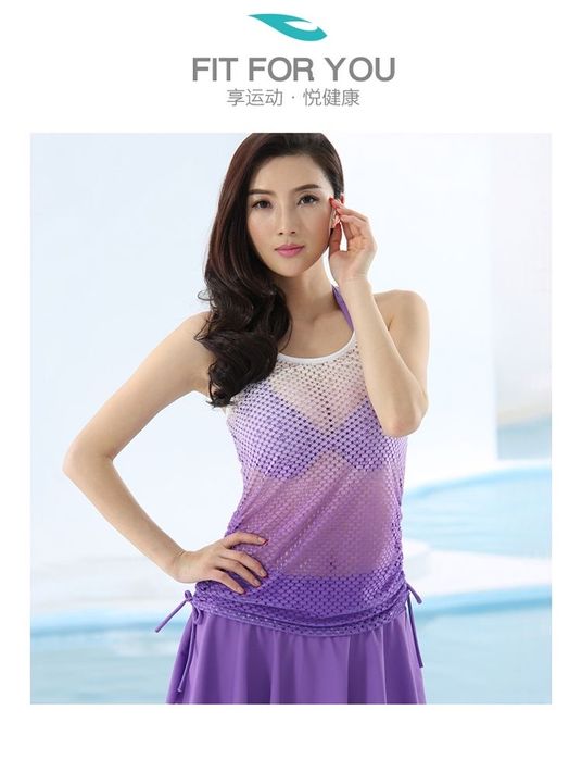 Розовый купальник S М