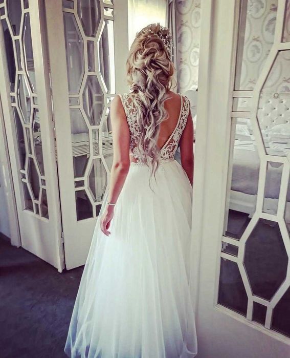 Rochie de mireasa croita integral manual