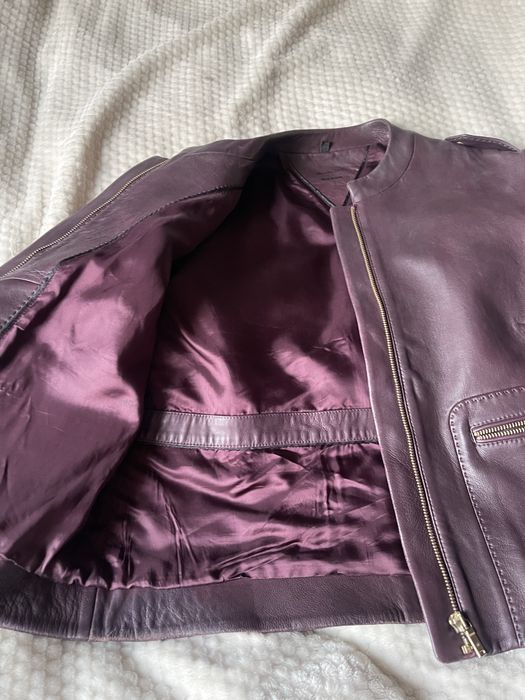 Кожанная куртка MASSIMO DUTTI. Оригинал