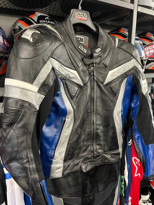 Кожен мото екип IXS XR2,50 M, 2 части,всички протектори,салйдери