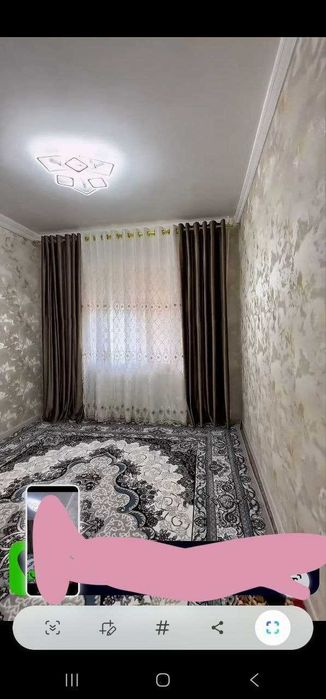 3 хоналик килинган квартира 1 кават 6 микр