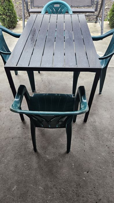 Masa terasa/gradina cu 4 scaune