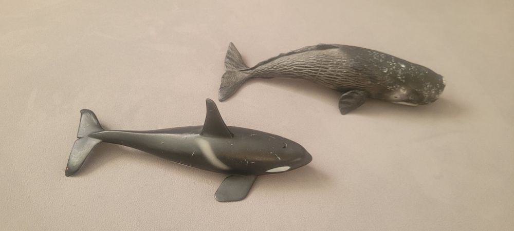 Lot animale marine balena , casalot, orca Schleich, Papo, Collecta