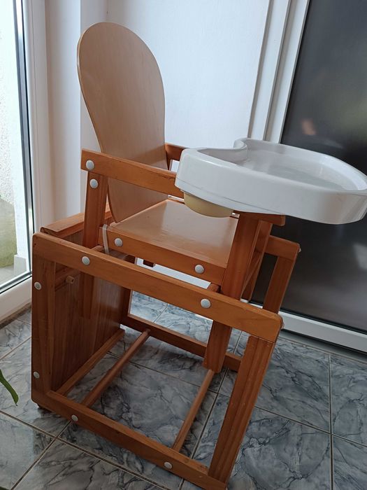 Scaun de masa bebelusi lemn calitate superioara
