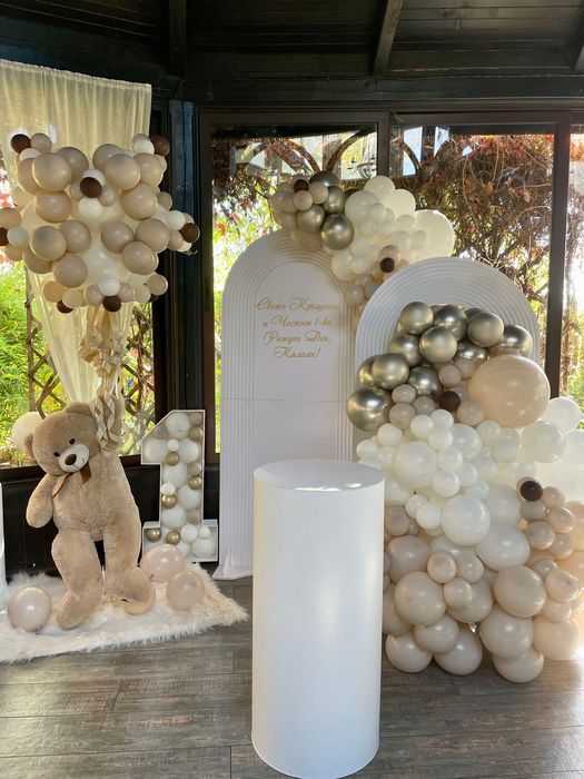 Украса с балони за кръщене