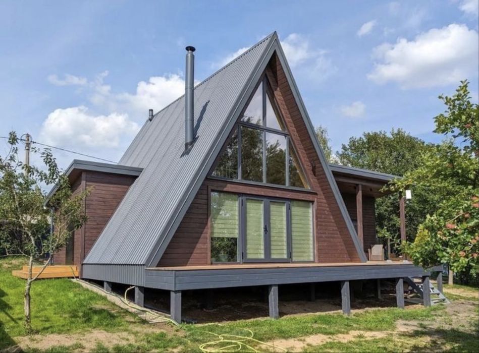 Cabane tip casa sau Aframe la cheie