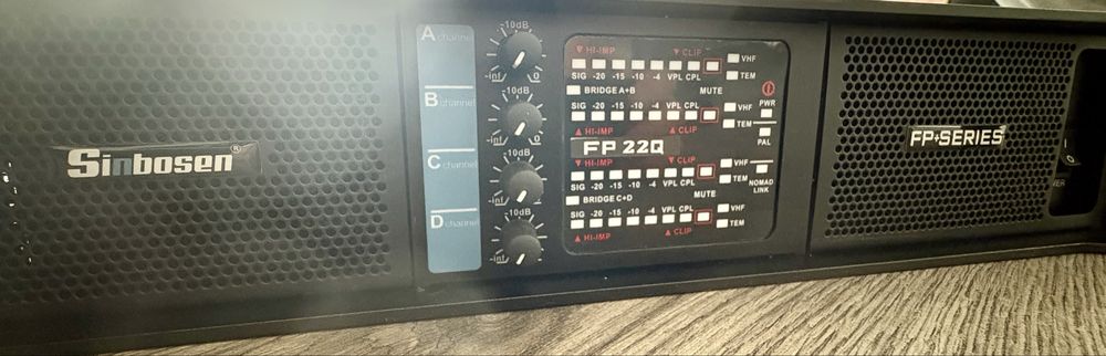 Amplificatoare Sinbosen FP10000q, FP20000q.Noi din stoc sau precomanda