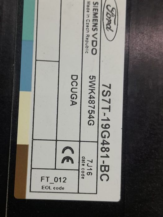 Calculator modul confort 7S7t19G481BC Ford Mondeo MK4 [2007 - 2010] 2