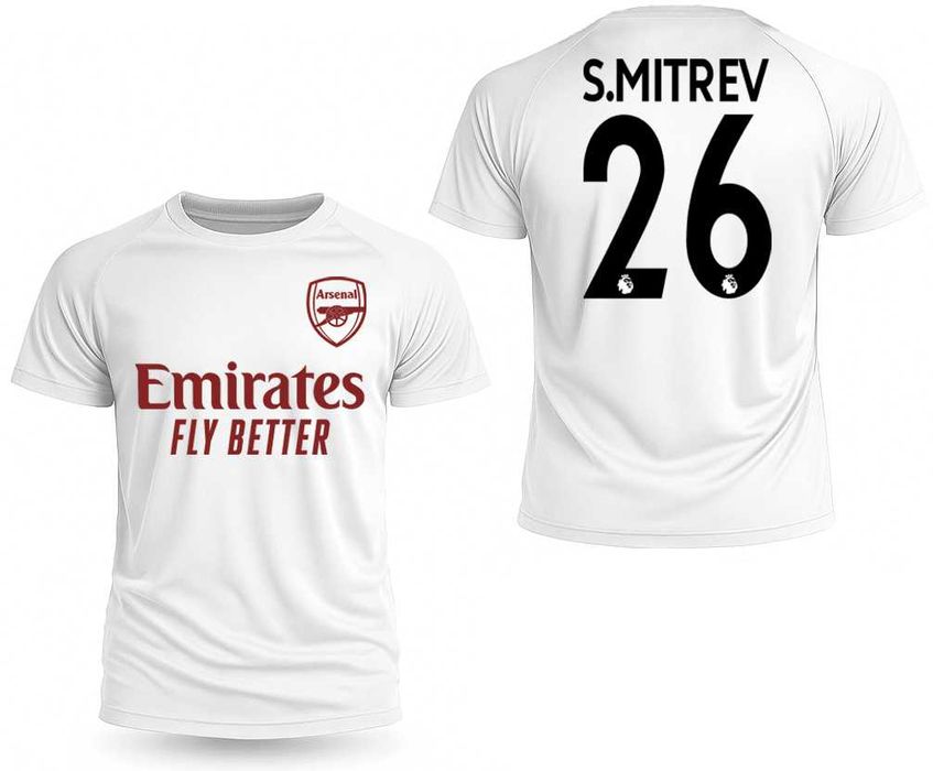 НОВО! ARSENAL / АРСЕНАЛ DRI-FIT тениски с ИМЕ и НОМЕР по твой избор.