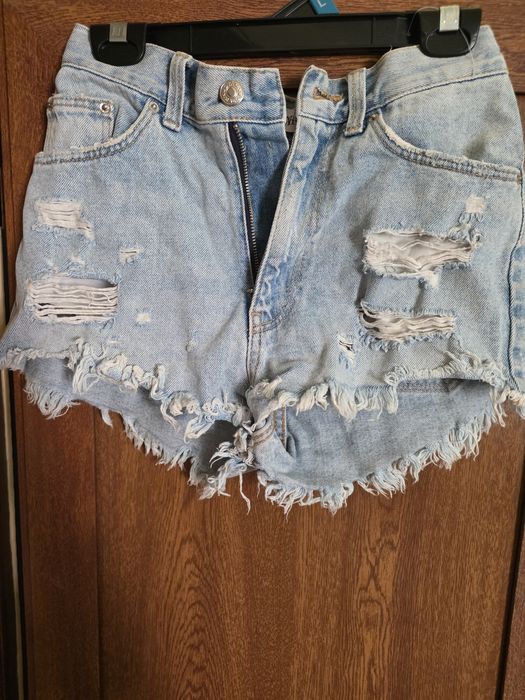 Къси дамски дънки Zara