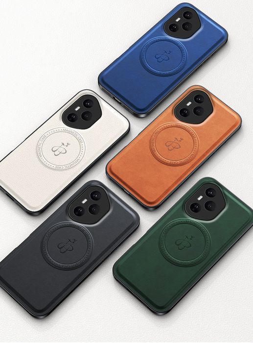 Honor 400 400 Pro / LEATHER MAGSAFE Кожен кейс гръб със стойка