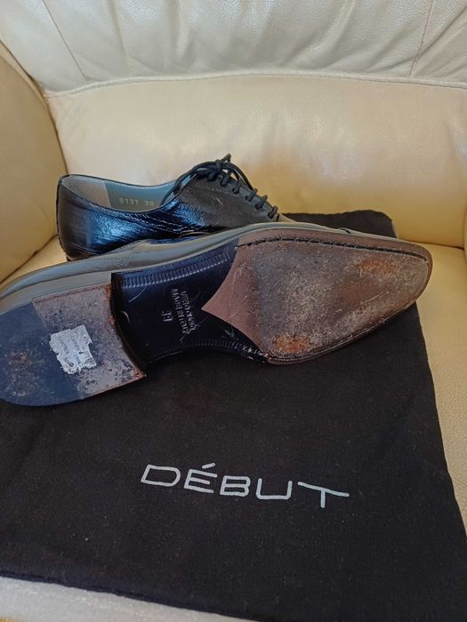 Pantofi din piele naturala cu inchidere cu sireturi Debut