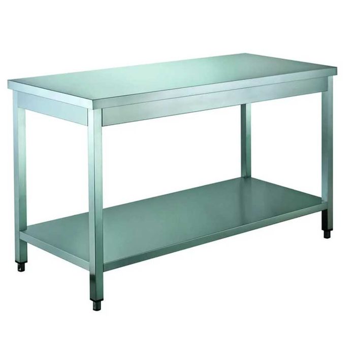 Mese din inox cu rebord 120,140,160,180,200x70x85,transport gratuit