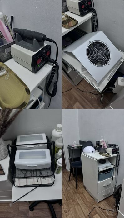 Продам все для маникюра и кушетку