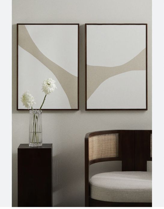 Hm картини 2 бр linen blend
