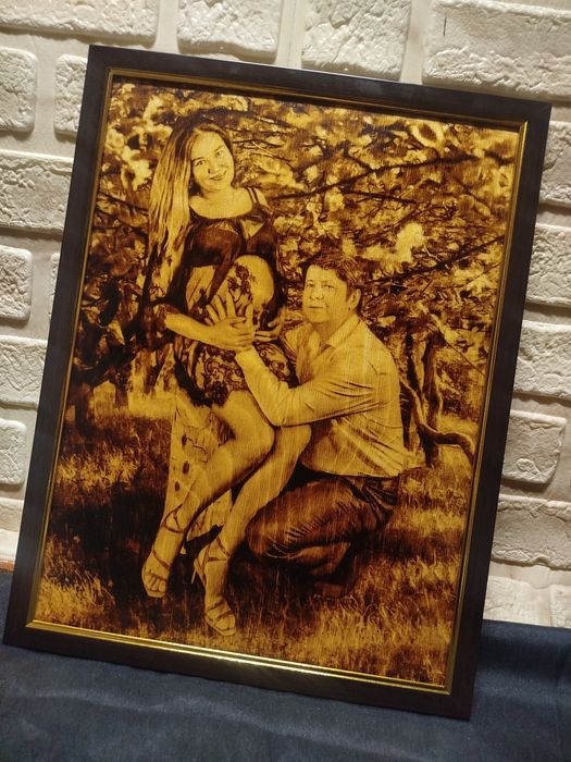 Выжигание портретов А4