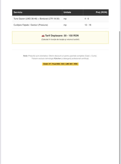 Servicii curățenie profesională