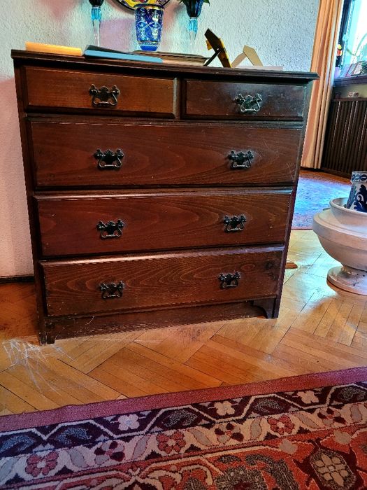 masa living cu 8 scaune + set mobilier din lemn