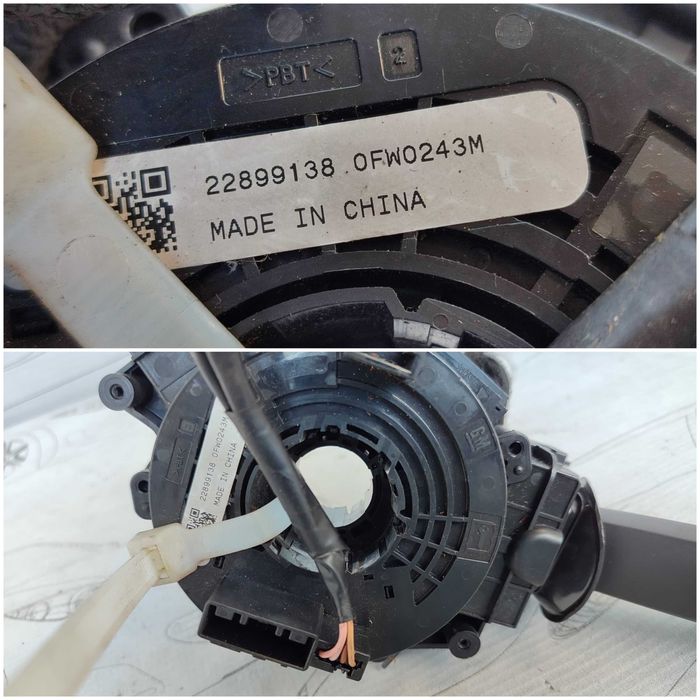 Ansamblu manete comenzi volan + spiră Opel Insignia A 22899138 2013 / [2008-2017] / (5B3)