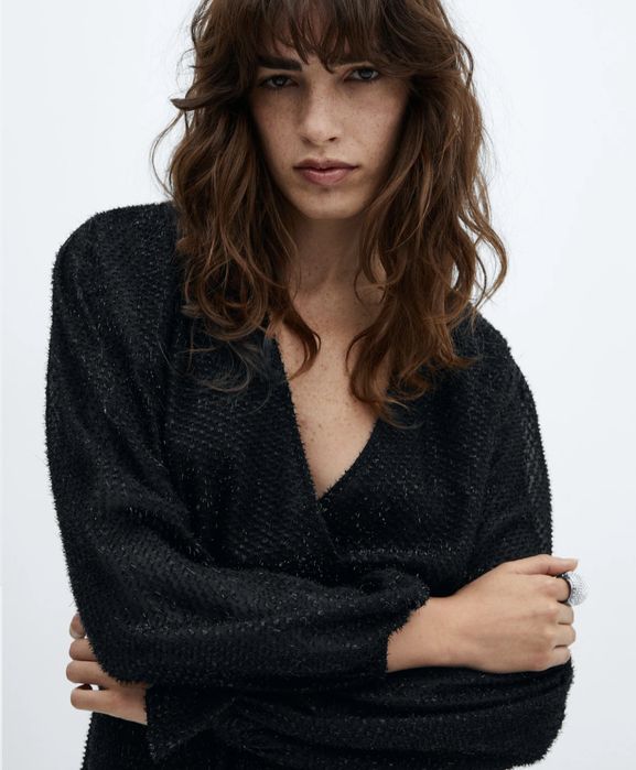 Черна рокля Mango