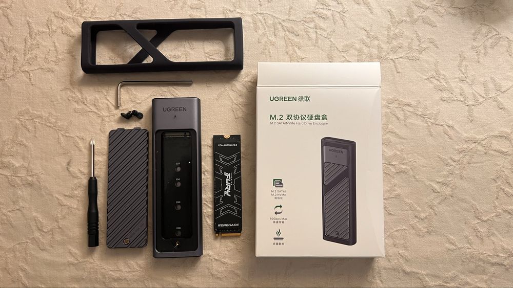 Высокоскоростной носитель Kingston NV3 2 tb + адаптер ugreen новые