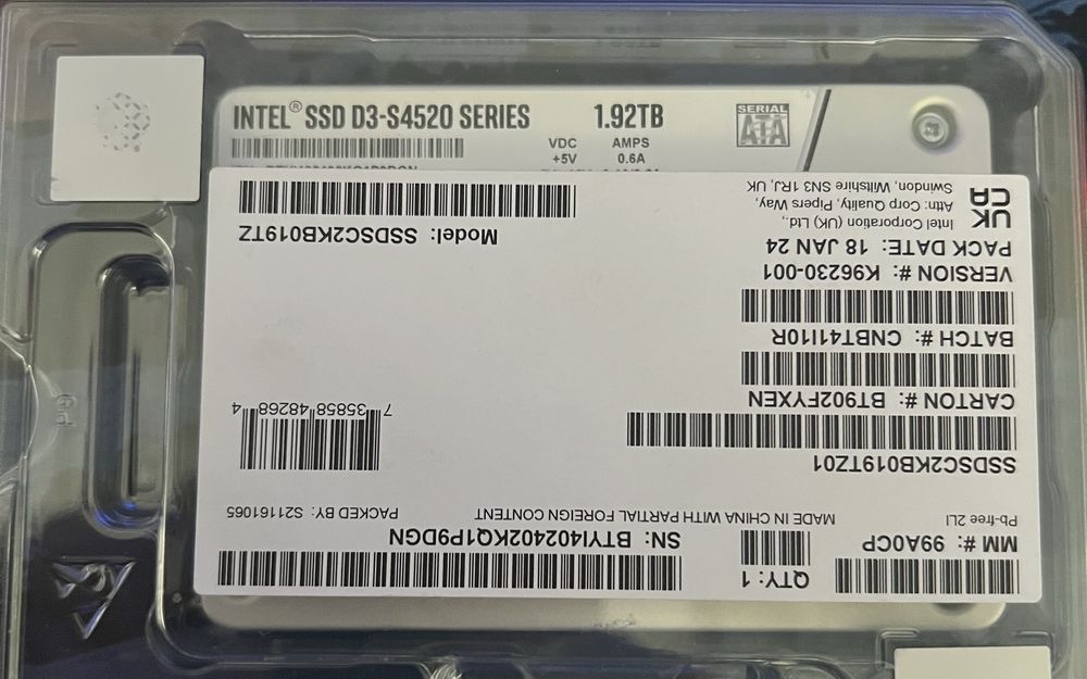 Серверный ссд Intel