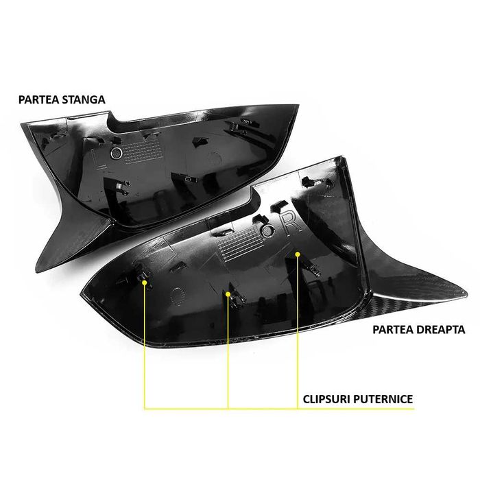 Set Capace Oglinzi Batman, pentru BMW, Lucios