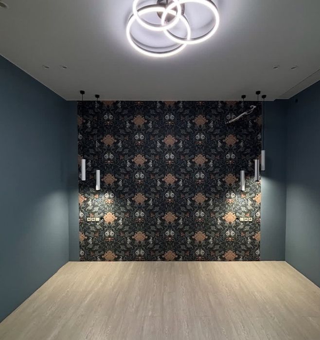 Шпатлёвка,покраска, обои.