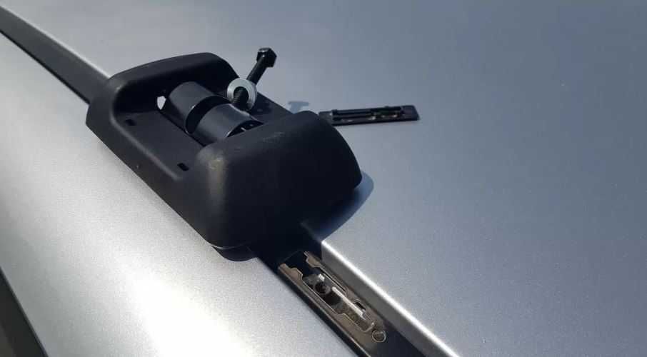 Греди напречни за багажник за кола за фабрични резби на покрива, 120см, с ключ