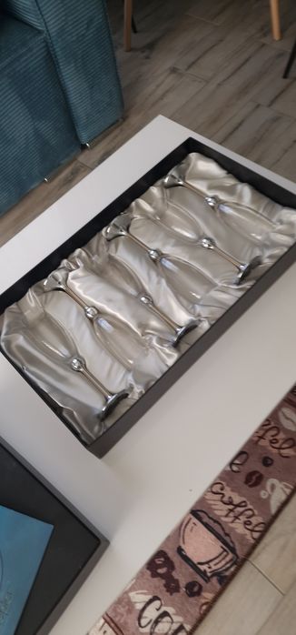 Set 6 Pahare ZEPTER șampanie inox - certificat