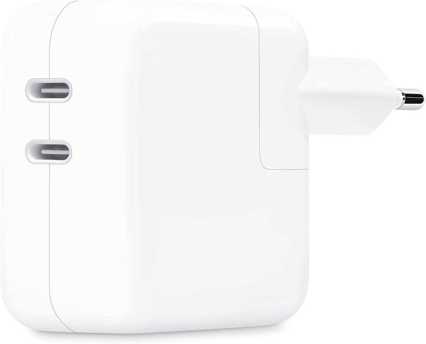 Adaptor priza fast APPLE iPhone 16 15 Pro Max 14+ Dual USB-C 35W+cablu