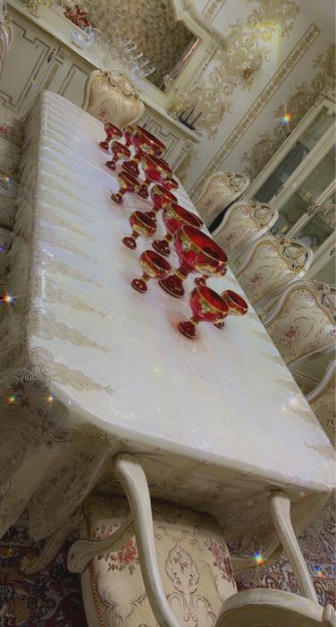 Прочный Стол с 12 стульями