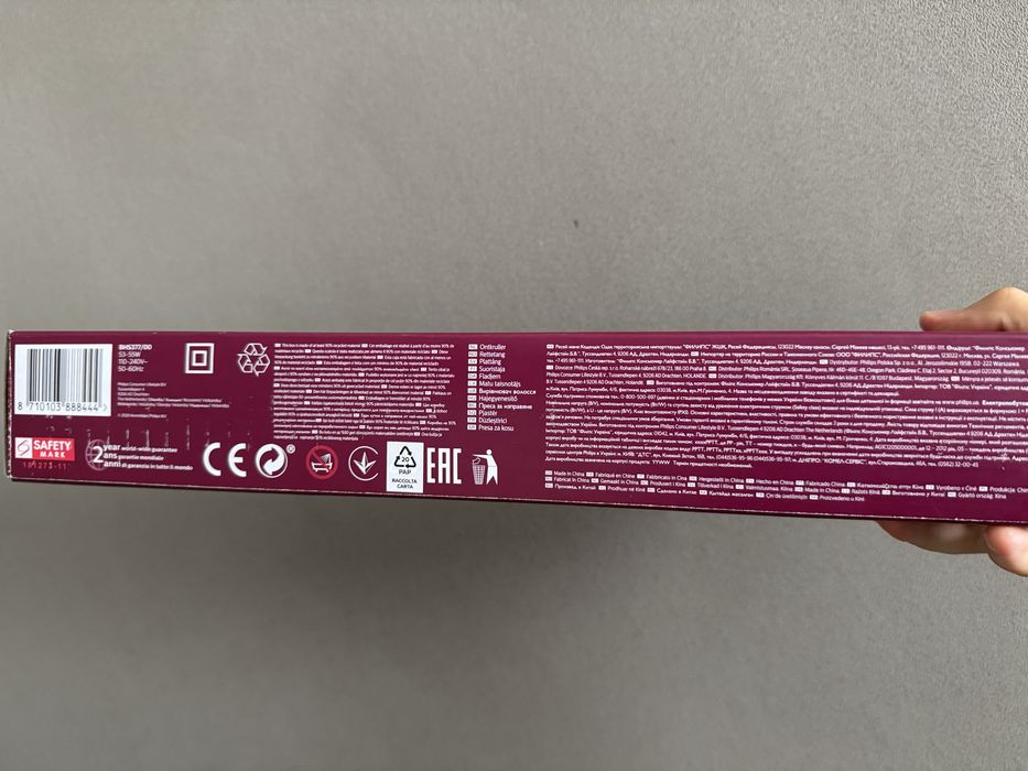 Philips выпрямлитель для волос модель PHILIPS BHS 377/00