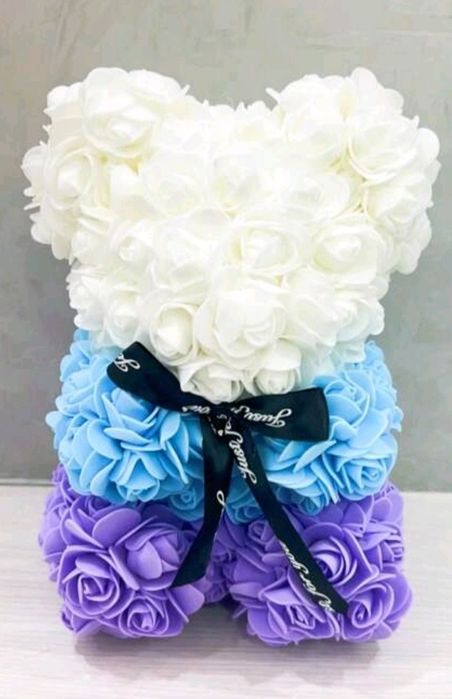 Мече от рози за Цветница, 8 март, 14 февруари, рождени дни, имени дни