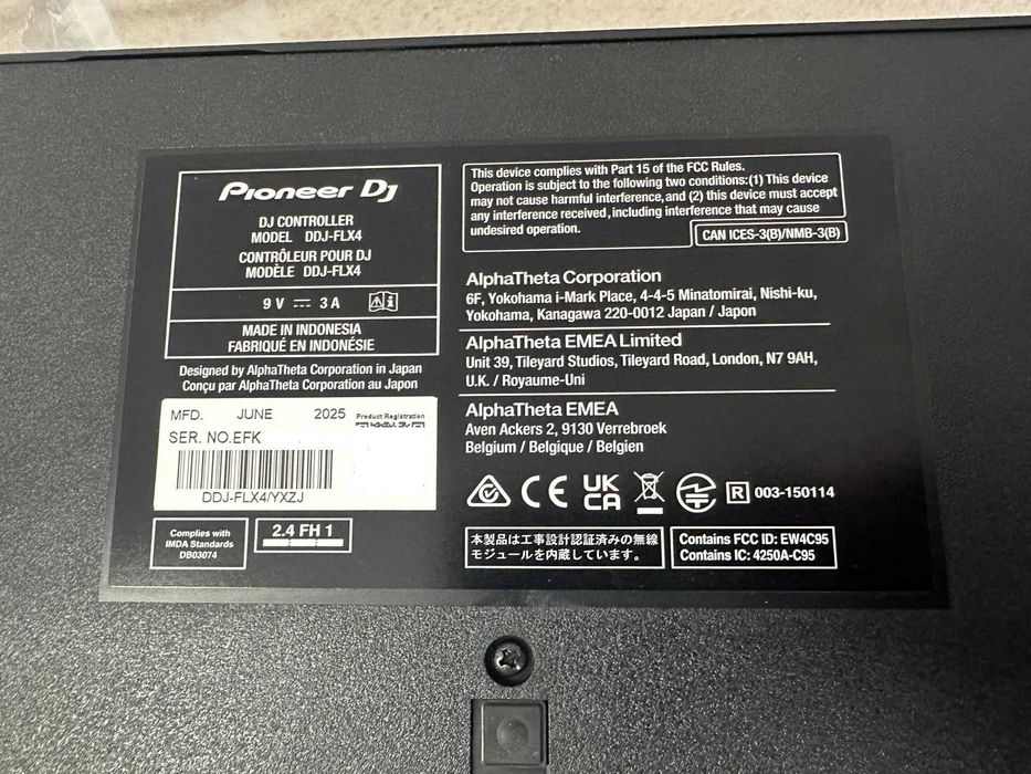 Pioneer DDJ-FLX4, negru
