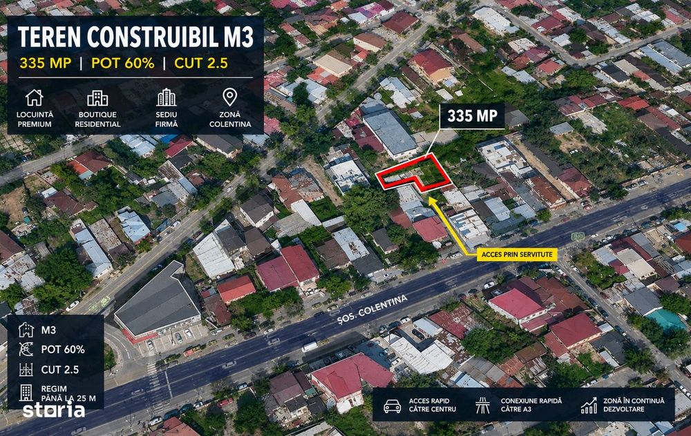Teren construibil M3 | Ideal locuinta, boutique residential sau sediu