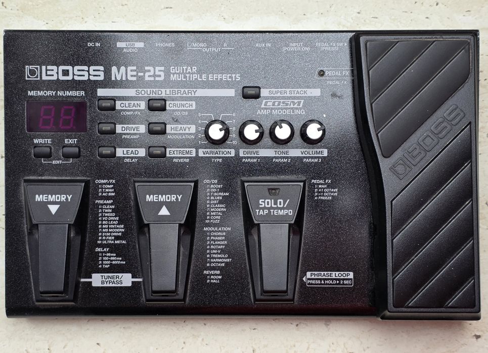 Boss ME-25 – procesor multi-efect pentru chitară