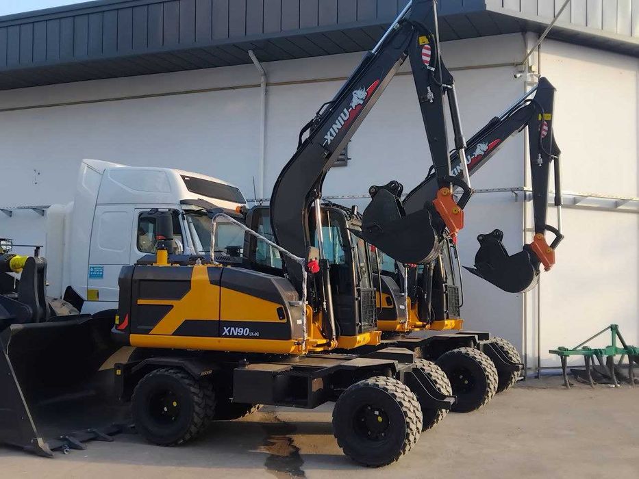 XN90LX-9G русумли гилдиракли мини-экскаватор - 0,3 м/куб