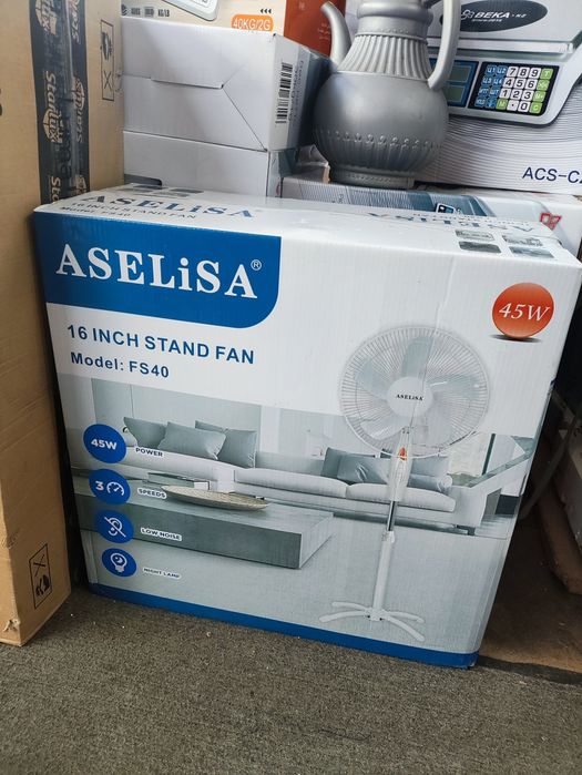 Вентилятор ASELISA FS40  белый,черный,синий