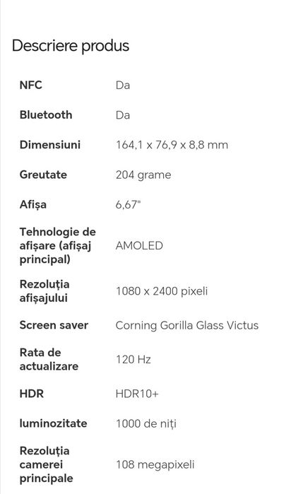 Ofertă Xiaomi 11T 5G: Smartphone cu 8 + 128 GB, ecran AMOLED