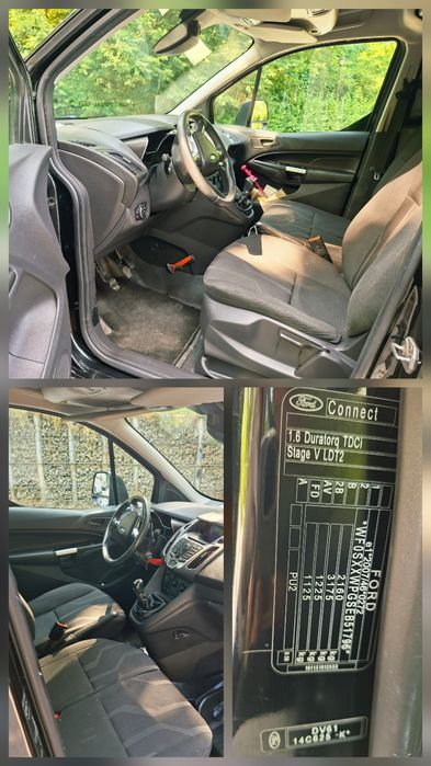 Ford Transit Connect Maxi Cargo 2 culisante Baza lunga Ac camera 1.6 diesel Euro5
