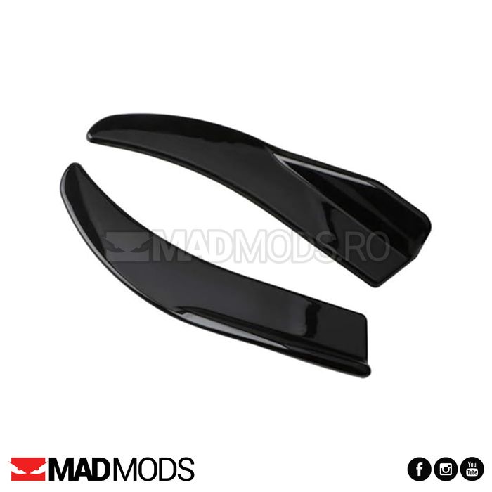 Set prelungiri laterale lip-uri negre bara fata spate BMW Audi Volkswa